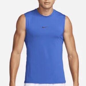 Nike men’s Royal Blue Sleeveless Performance Tank with Black Swoosh XL